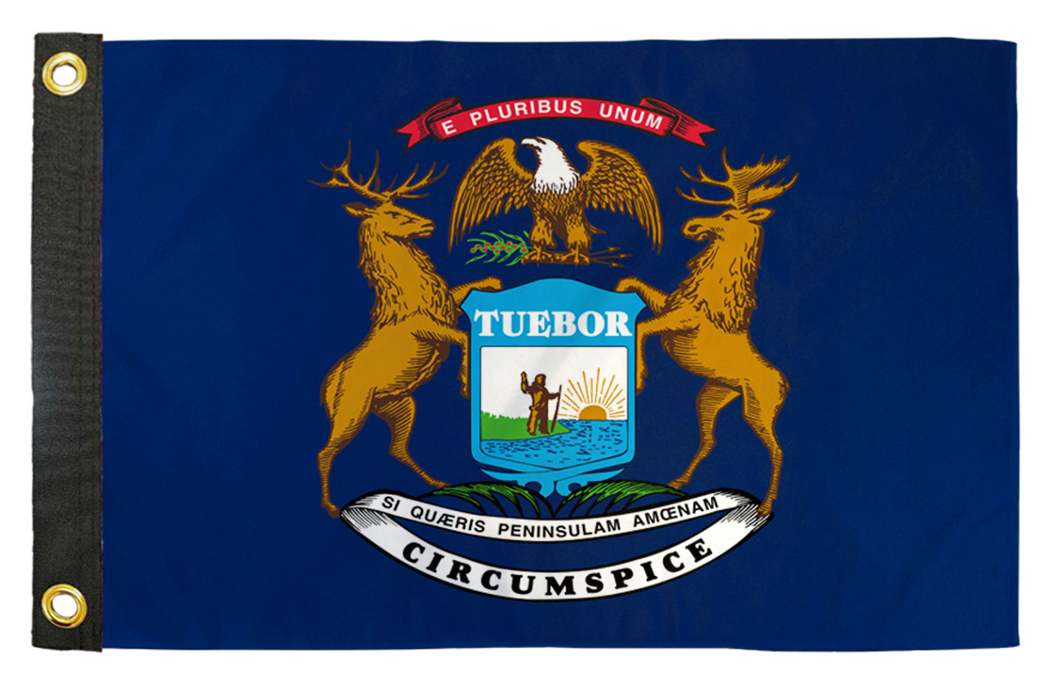 Michigan 12x18in Boat Flag