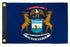 Michigan 12x18in Boat Flag