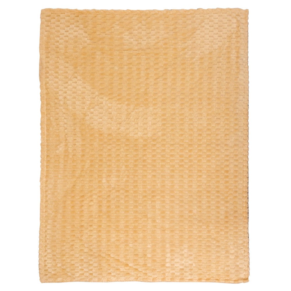 Cream Solid Color (Turtle Shell) Soft Plush 50x60in Blanket