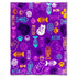 Kitty Paws (Purple) Soft Plush 50x60in Blanket