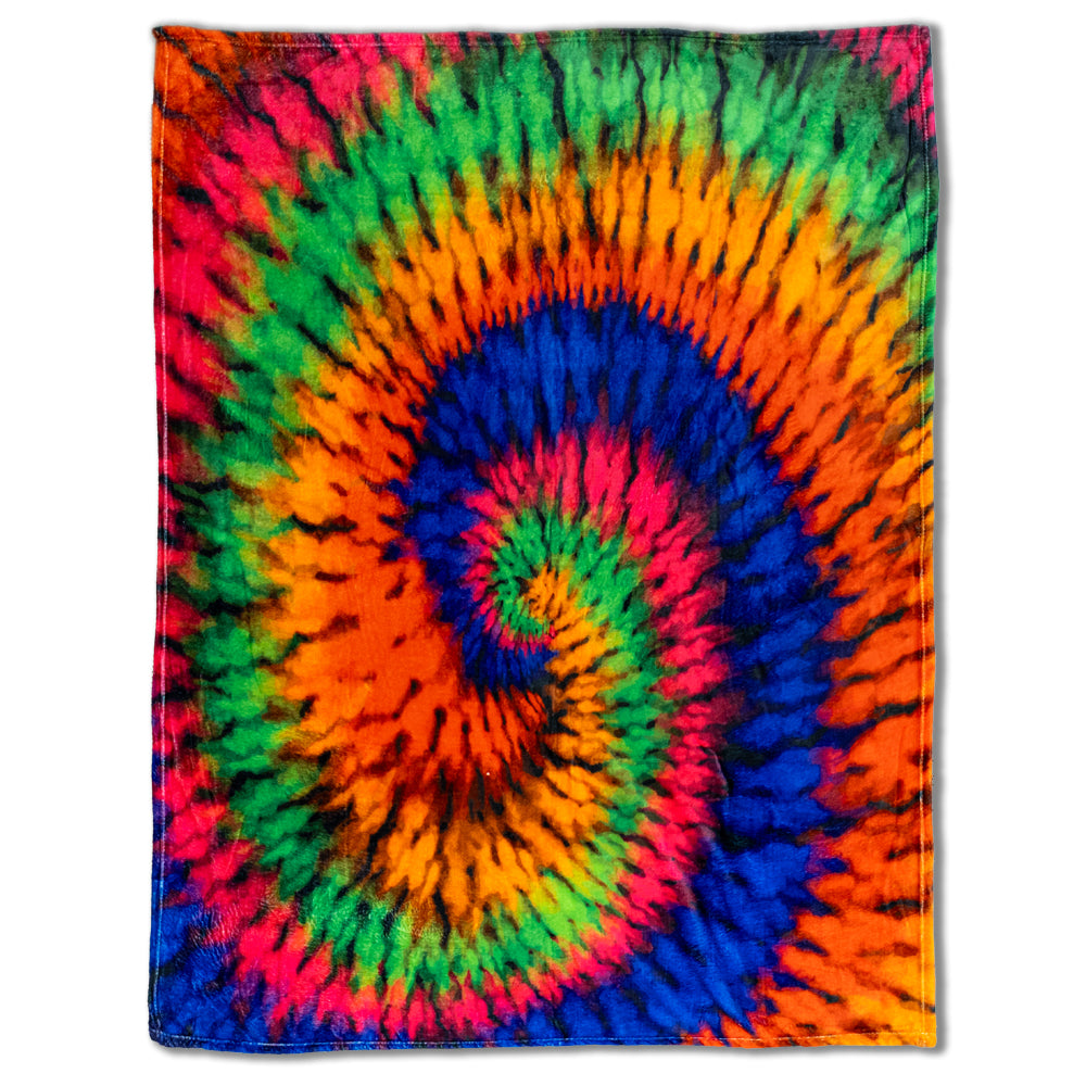 Tie-Dye (Neon) Soft Plush 50x60in Blanket