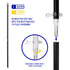 6ft Spinning Stabilizer Flag Pole (Black Pole & Black Topper)