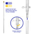 6ft Spinning Stabilizer Flag Pole (White with Silver Ball Top)