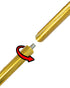8ft 2pc Gold Aluminum Pole (Gold Eagle)