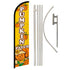 Pumpkin Patch Windless Banner Flag & Pole Kit