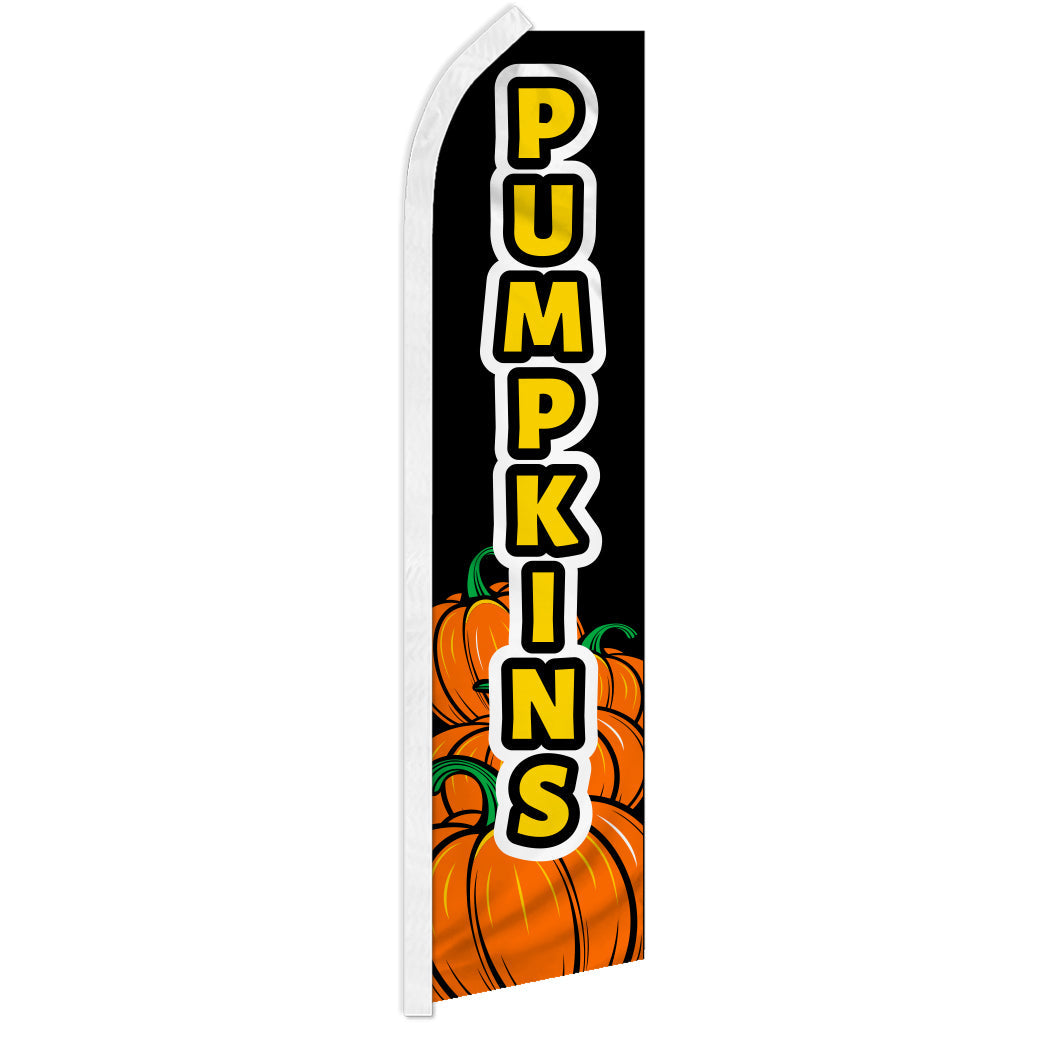 Pumpkins (Black) Super Flag