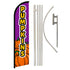 Pumpkins (Purple) Windless Banner Flag & Pole Kit