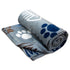 Kitty Paws (Gray) Soft Plush 50x60in Blanket