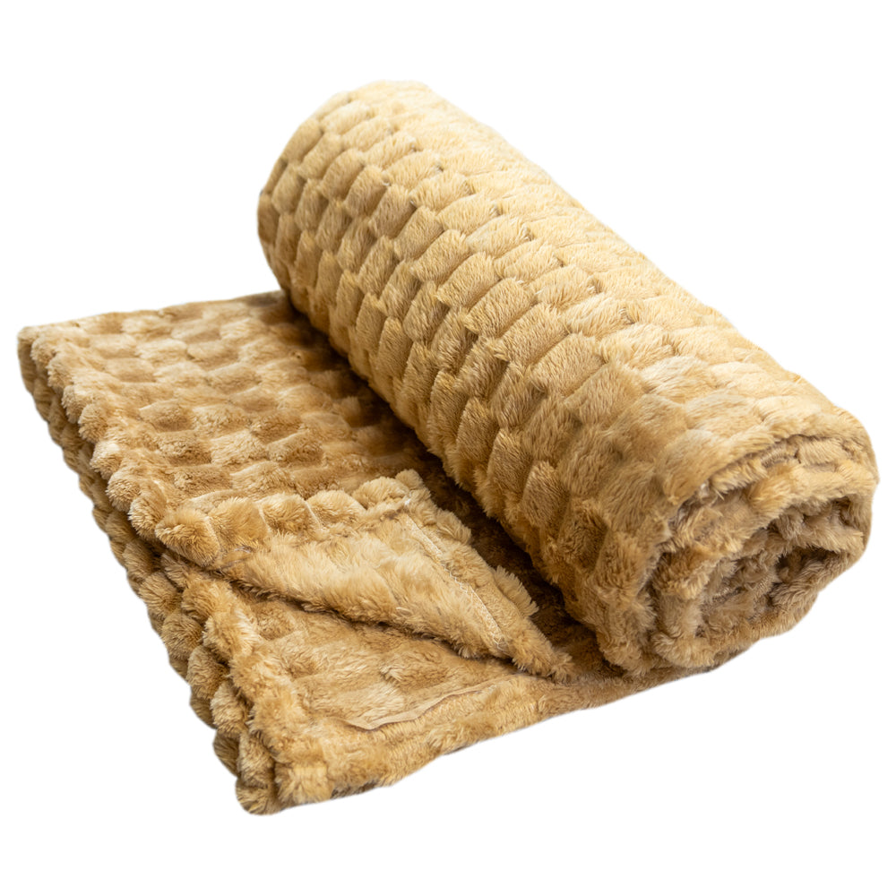 Caramel Solid Color (Turtle Shell) Soft Plush 50x60in Blanket
