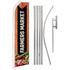 Farmer's Market (Fresh) Super Flag & Pole Kit