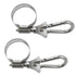 Stainless Steel Adjustable Clamps with Carabiner Clips