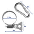 Stainless Steel Adjustable Clamps with Carabiner Clips