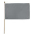 Gray Solid Color 12x18in Stick Flag