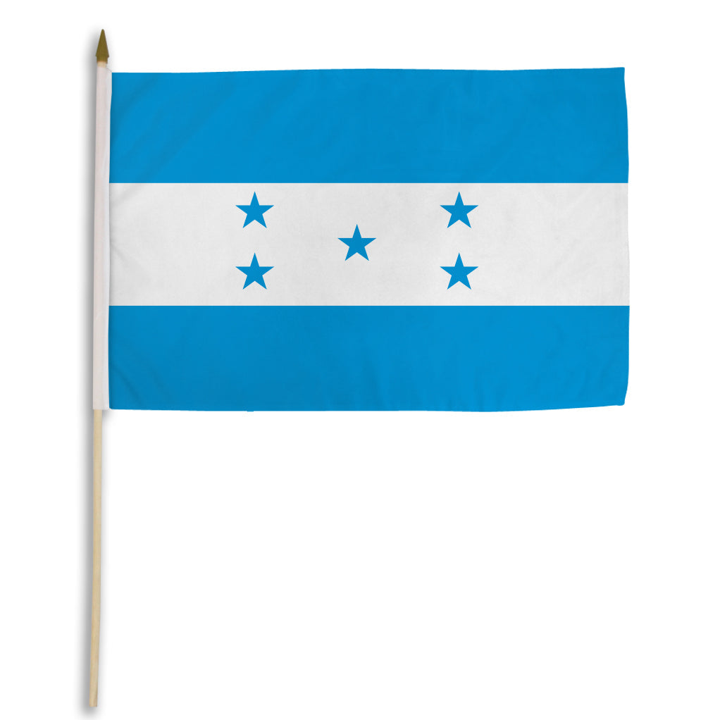 Honduras (Light Blue) 12x18in Stick Flag