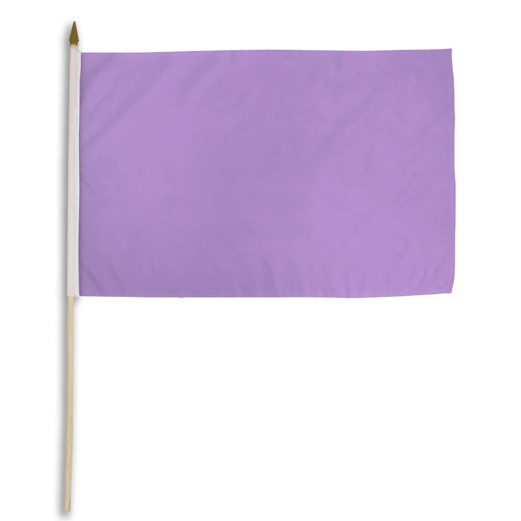 Pastel Purple Solid Color 12x18in Stick Flag