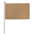Tan Solid Color 12x18in Stick Flag