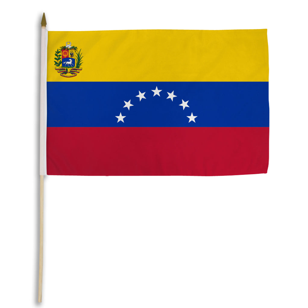 Venezuela 7 Star 12x18in Stick Flag
