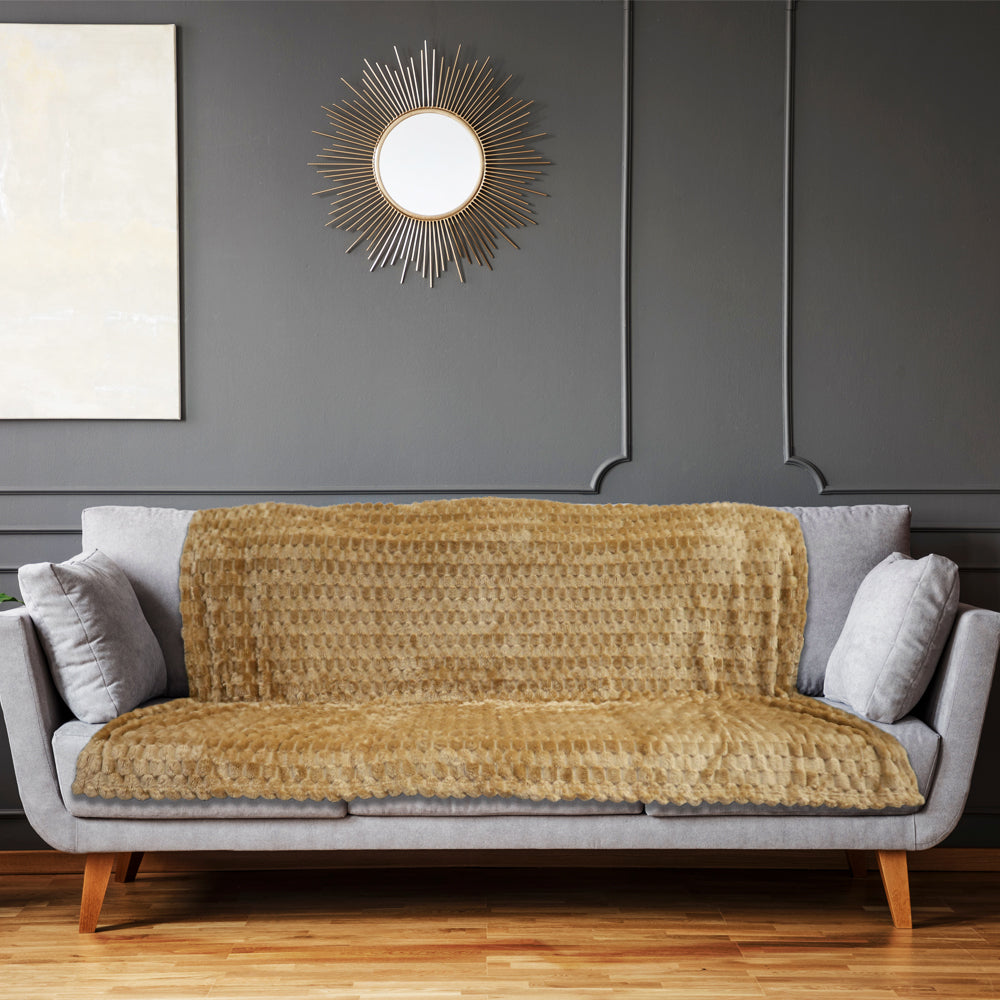 Caramel Solid Color (Turtle Shell) Soft Plush 50x60in Blanket