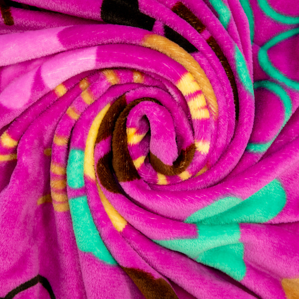 Puppy Paws (Pink) Soft Plush 50x60in Blanket