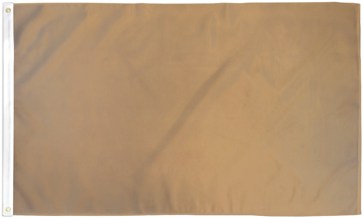 Tan Solid Color Flag 2x3ft Poly
