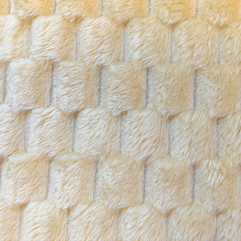 Cream Solid Color (Turtle Shell) Soft Plush 50x60in Blanket