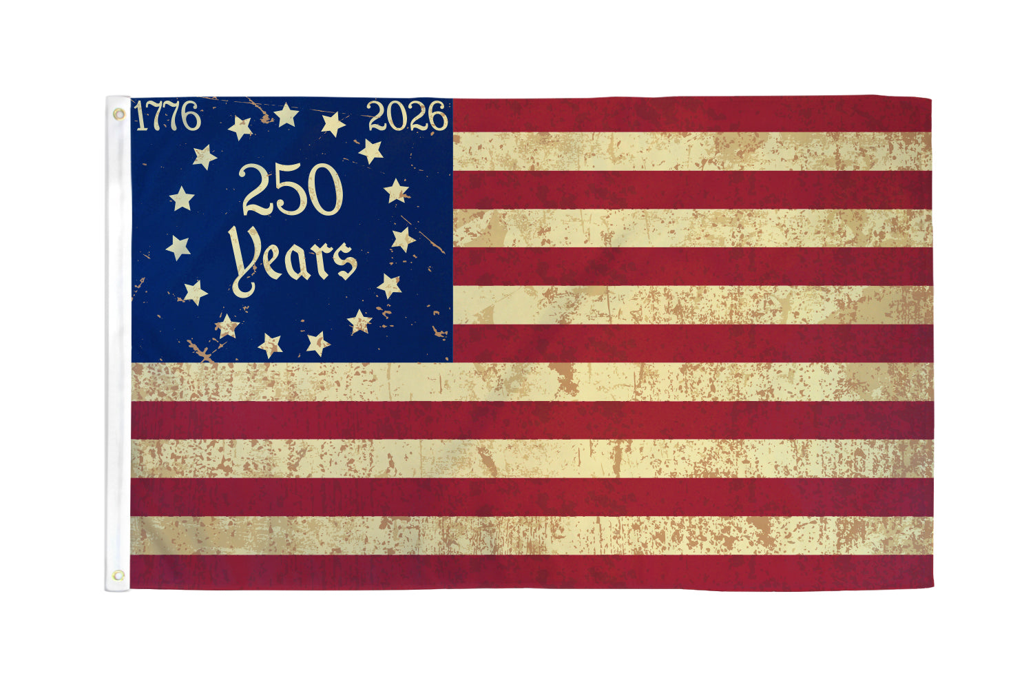 250 USA Tea Stained 3x5ft Poly