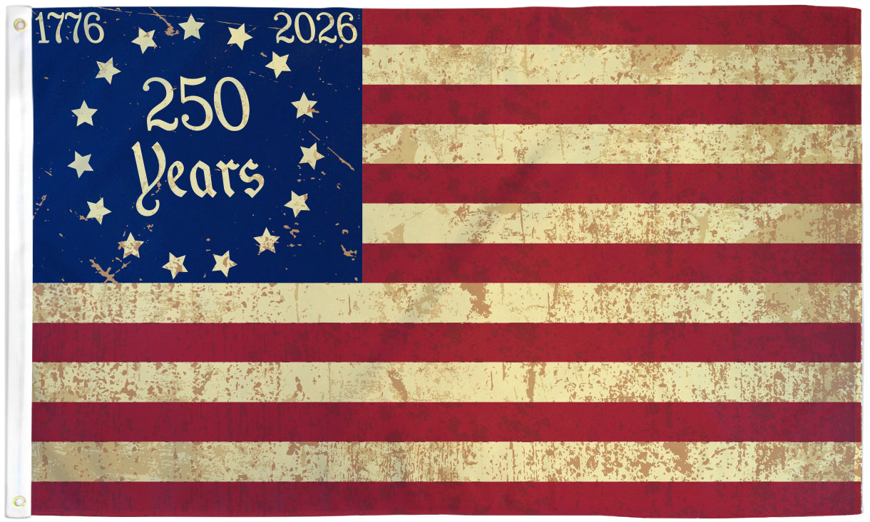 250 USA Tea Stained 3x5ft Poly