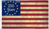 250 USA Tea Stained 3x5ft Poly