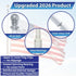 6ft Spinning Stabilizer Flag Pole (White with Silver Ball Top)
