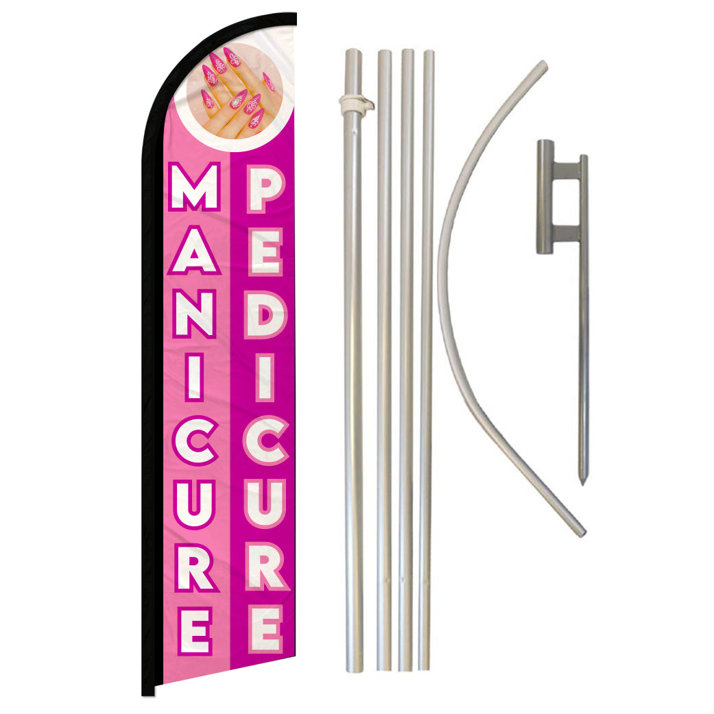 Manicure Windless Banner Flag Kit