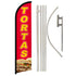 Tortas (Red & Yellow) Windless Banner Flag Kit
