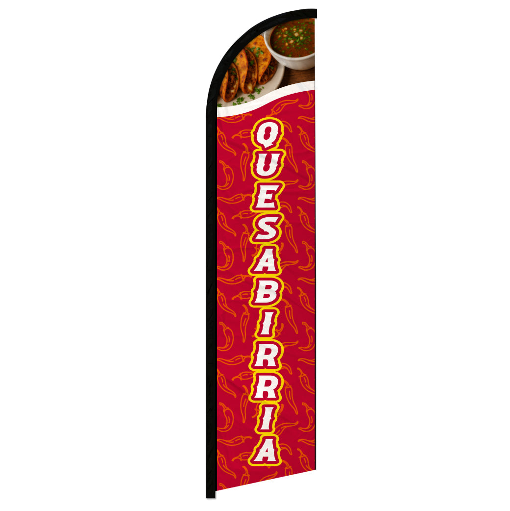 Quesabirria Windless Banner Flag