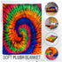 Tie-Dye (Neon) Soft Plush 50x60in Blanket