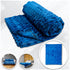 Blue Solid Color (Turtle Shell) Soft Plush 50x60in Blanket