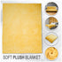 Yellow Solid Color Soft Plush 50x60in Blanket
