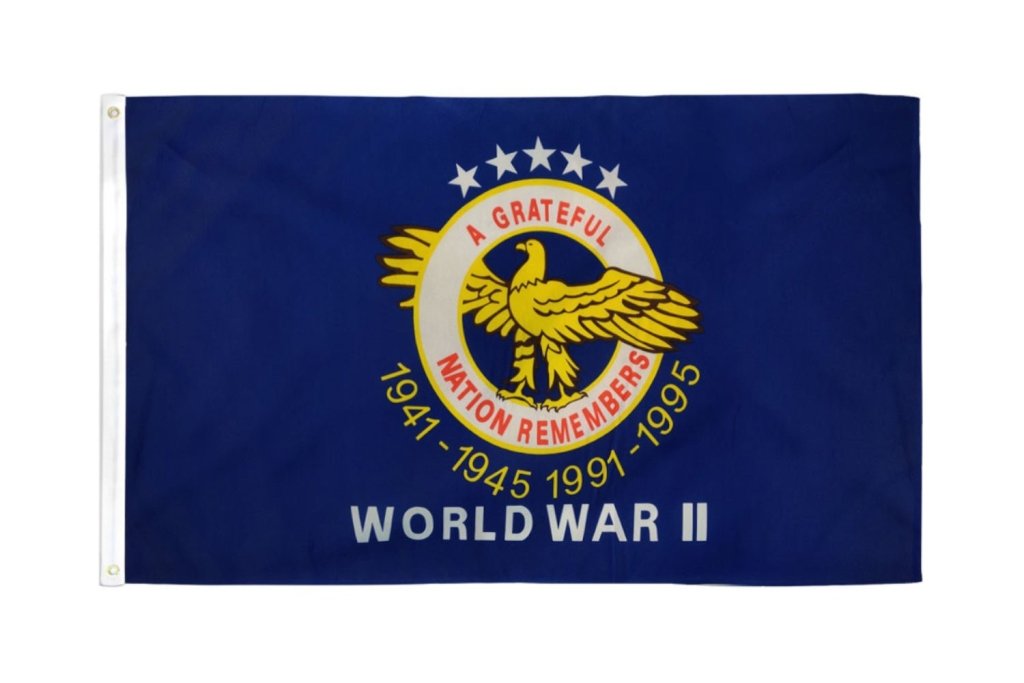 A Grateful Nation Remembers Flag 3x5ft Poly - Flags Importer