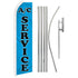 A/C Service (Blue) Super Flag & Pole Kit - Flags Importer