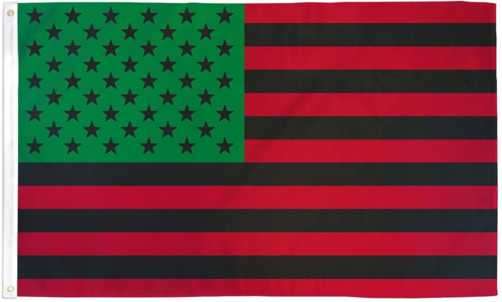 Afro American (USA) Flag 3x5ft Poly - Flags Importer