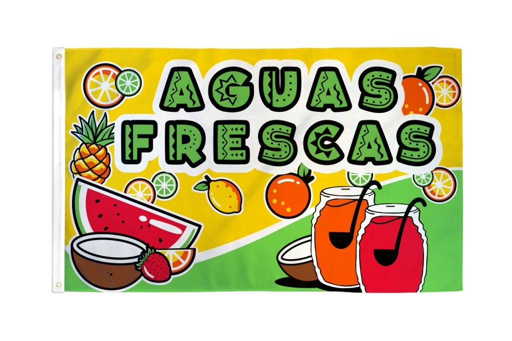 Aguas Frescas Flag 3x5ft Poly - Flags Importer