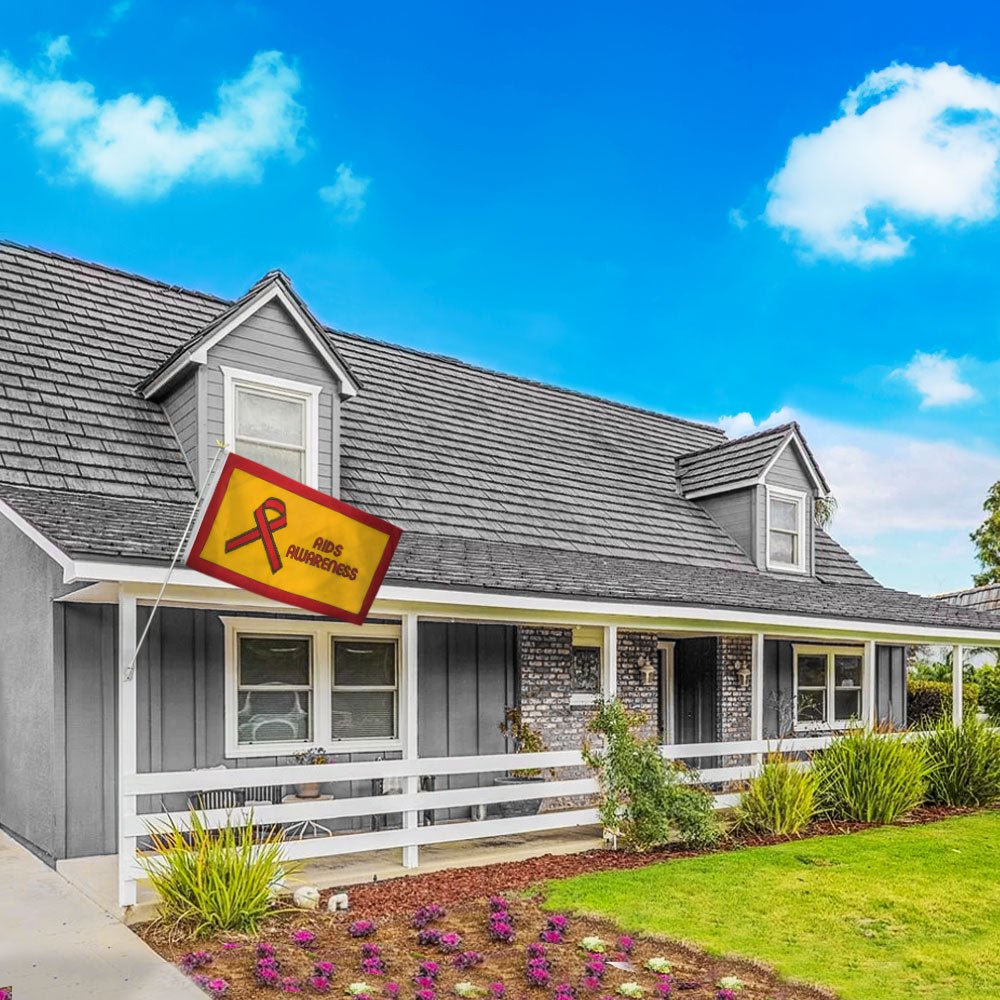 Aids Awareness Flag 3x5ft Poly - Flags Importer