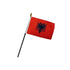 Albania 4x6in Stick Flag - Flags Importer
