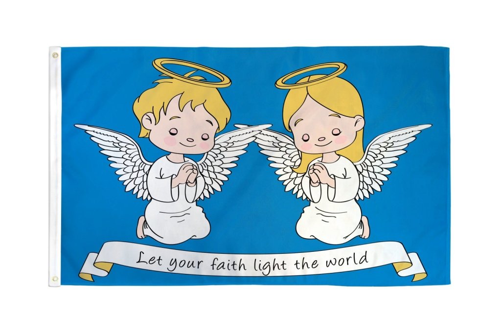 Angels in Faith Flag 3x5ft Poly - Flags Importer
