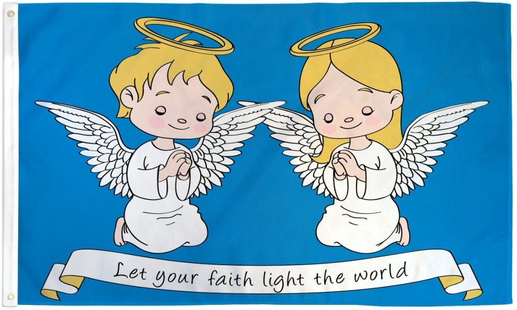 Angels in Faith Flag 3x5ft Poly - Flags Importer