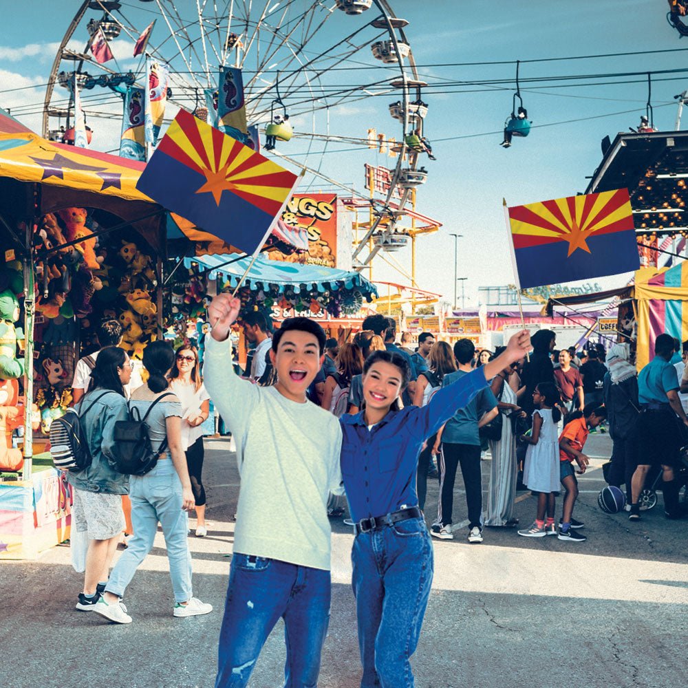 Arizona 12x18in Stick Flag - Flags Importer