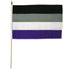 Asexual 12x18in Stick Flag - Flags Importer