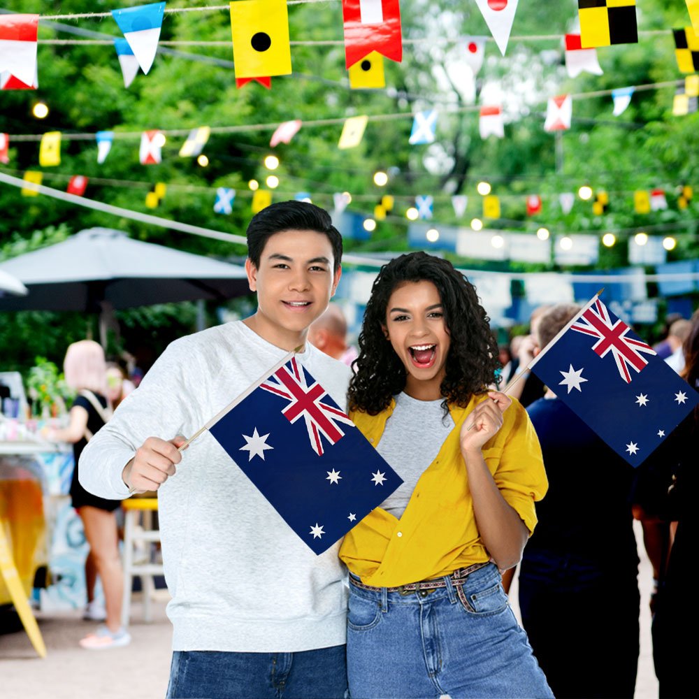 Australia 12x18in Stick Flag - Flags Importer