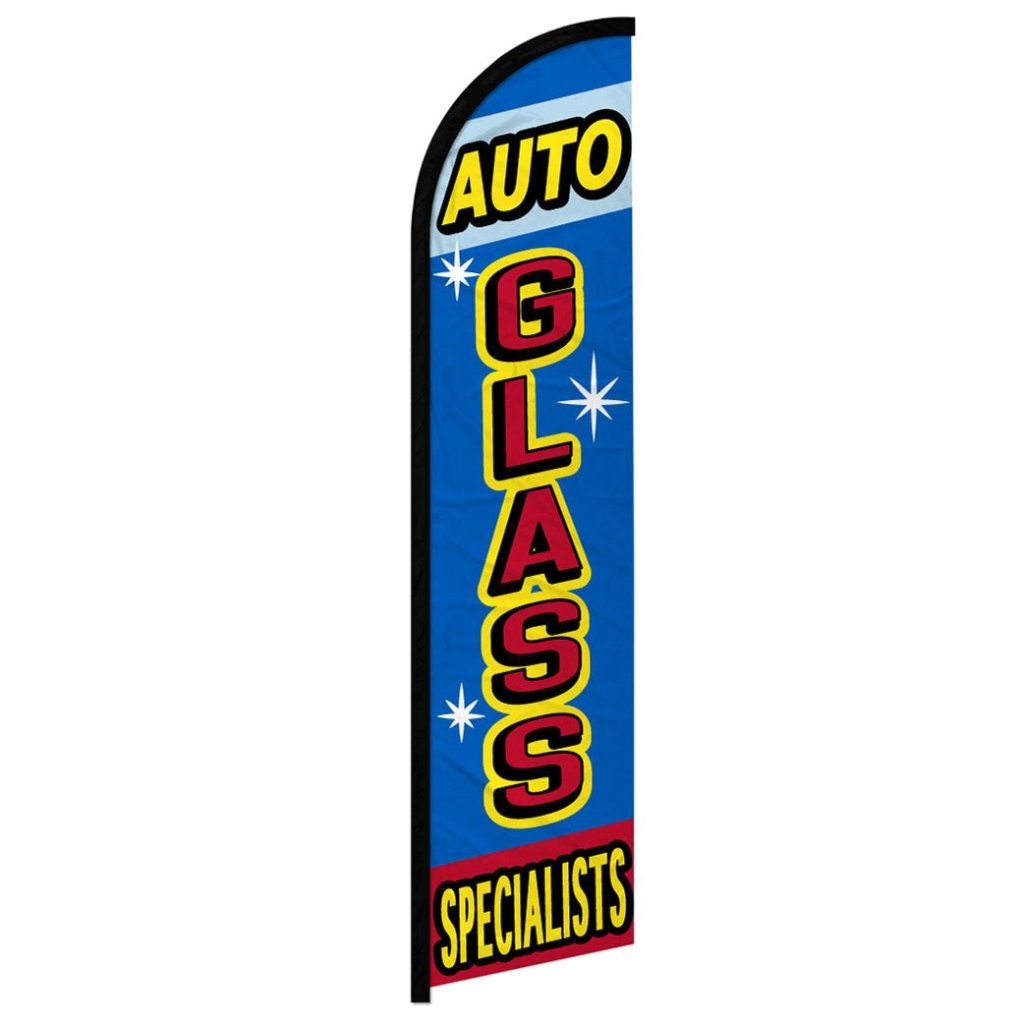 Auto Glass Specialists Windless Banner Flag - Flags Importer
