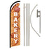 Bakery (White) Windless Banner Flag & Pole Kit - Flags Importer
