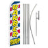 Barber Shop (Letters) Super Flag & Pole Kit - Flags Importer