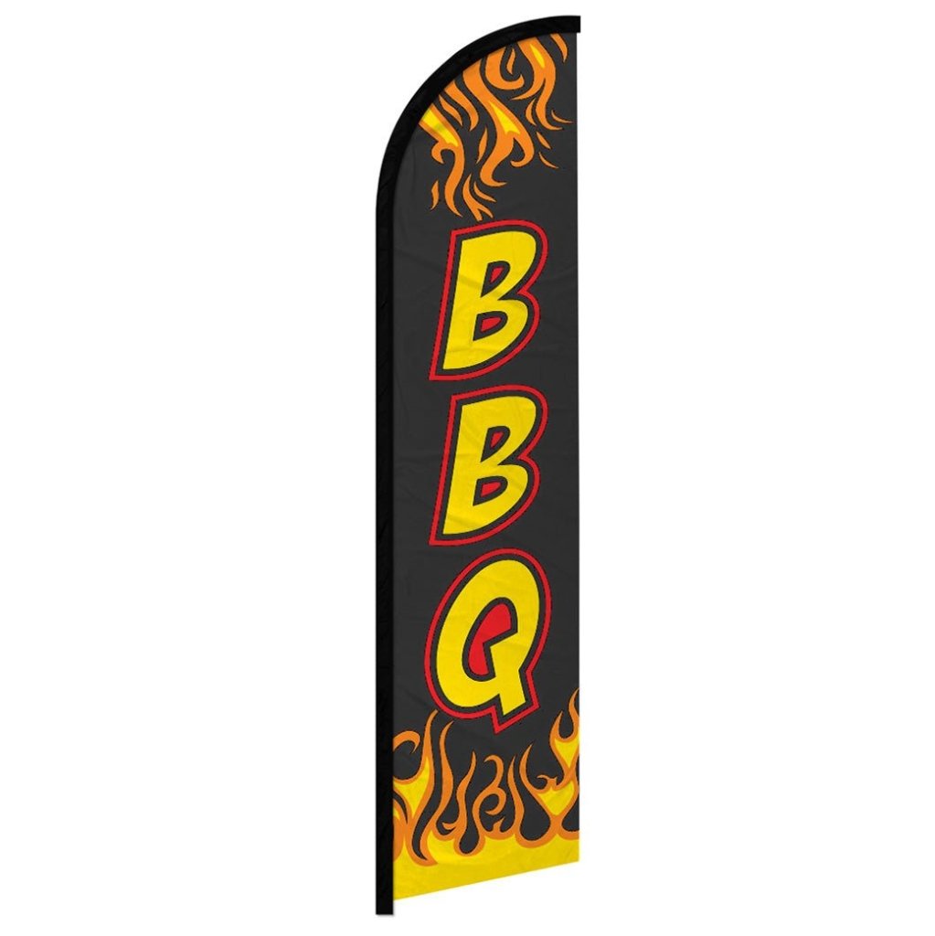 BBQ (Black) Windless Banner Flag - Flags Importer